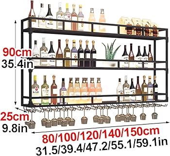 Amazon｜キッチン、ホーム、バー、カフェバー用棚壁取り付け